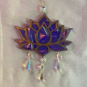 Lotus flower sun catcher